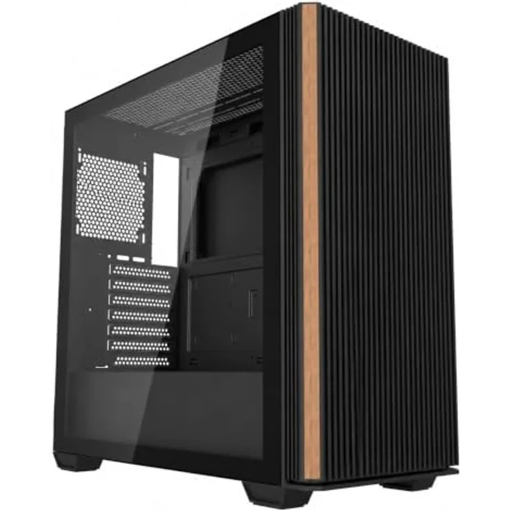 Darkflash DS900WS ATX Computer Case, Midi Tower Gehäuse, Schwarz, mit Tempered Glass und Platz für 12 Lüfter