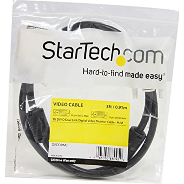 StarTech.com Dual Link-DVI-D-Kabel Stecker/Stecker - 25-poliges DVID-Digital Monitor-Kabel - DVI-Kabel - Dual Link - DVI-D (M) - DVI-D (M) - 3,0m - Schwarz (DVIDDMM3M) - Preisvergleich – Bild 5