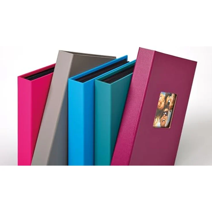 Walther Design Einsteck-Fotoalbum Fun, Mini-Einsteckalbum mit Hardcover, für 36 Fotos à 10x15 cm, schwarze Seiten – Bild 5
