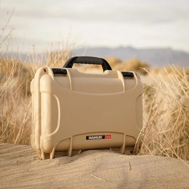 Nanuk Kunststoffkoffer 909, wasserdichte Hartschalentasche, leer, Rot, 4.80 l, für Kameras und Elektronik – Bild 7