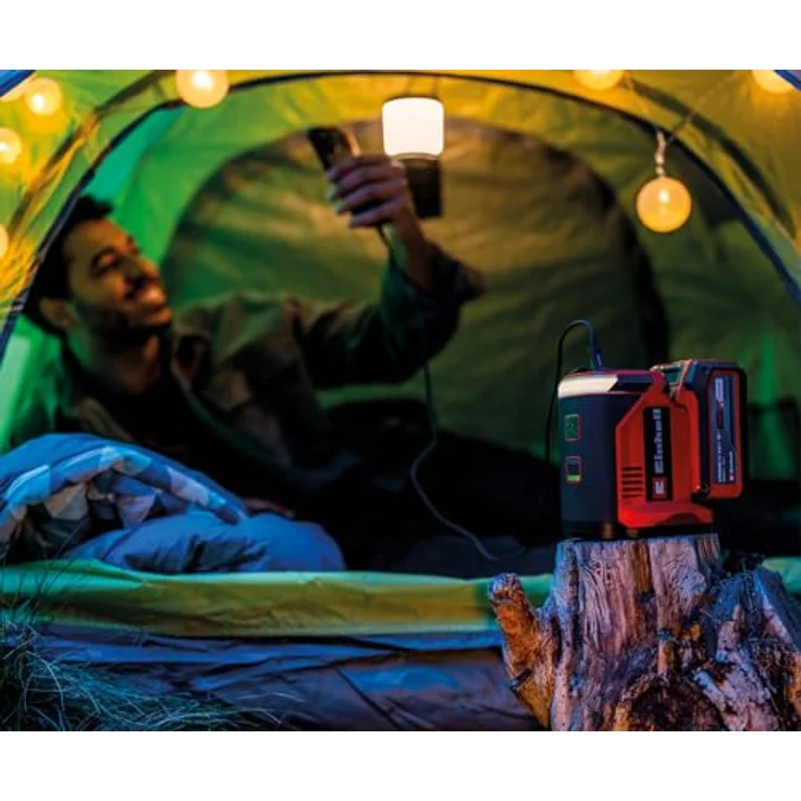 EINHELL Akku-Energiestation TC-ES 18/150/1 Li, mobile Stromversorgung mit 150 W, USB-C-PD und LED-Licht, Solo – Bild 4