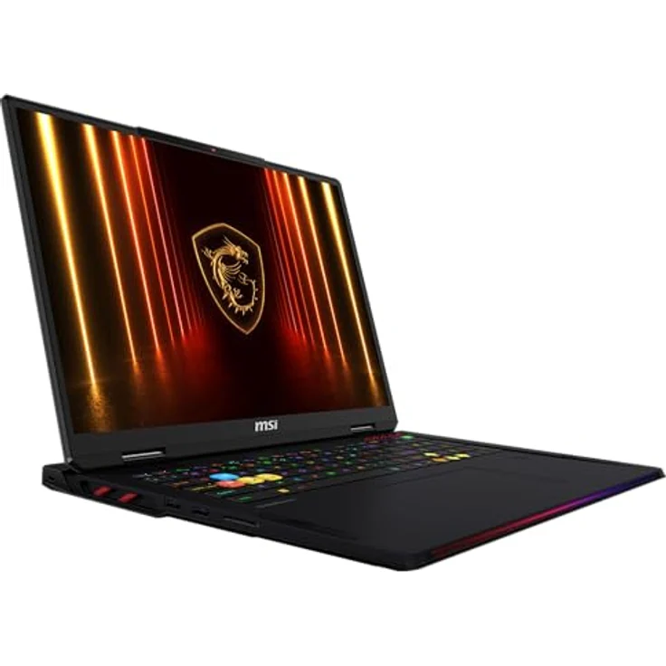 MSI Raider A18 HX Gaming-Laptop, 18" UHD+ Mini-LED 120 Hz Display, AMD Ryzen 9 9955HX3D, NVIDIA GeForce RTX 5080, 64 GB DDR5, 2 TB SSD, Windows 11 Home, QWERTZ Tastatur, A9WIG-080, Schwarz – Bild 2