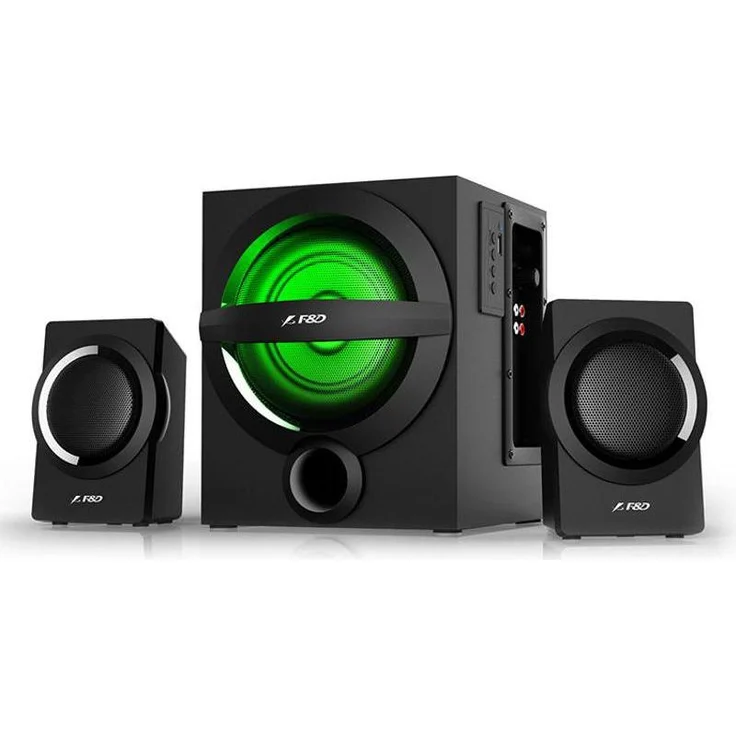 Fenda F&D A140X, Multimedia Bluetooth Lautsprecher mit 2.1 Kanal Surround, 12Wx2+13W, Frequenzbereich 160Hz-20kHz, Subwoofer, schwarz
