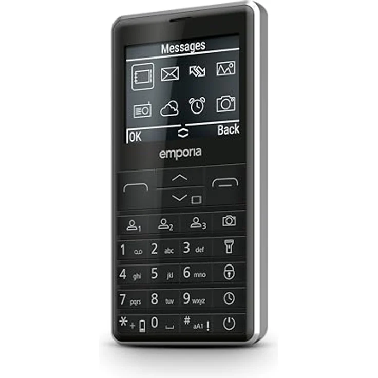 emporiaPRIME-LTE, Seniorenhandy 4G, Tastenhandy ohne Vertrag, 2,31-Zoll-Display, Schwarz – Bild 2