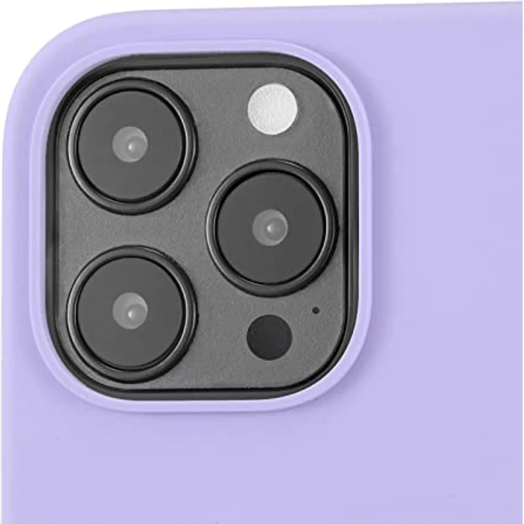 holdit Silikonhülle iPhone 12/12 Pro (6,1”) - 0,8mm Ultra dünn Handyhülle Silikon - Trendy Slim Silicone case mit Voller Schutz (erhöhte Kante für Kameraschutz) - Lavender – Bild 5