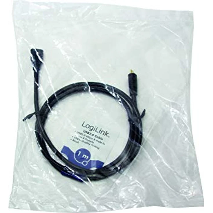 LogiLink CU0121 USB 2.0 Micro-B Verlängerungskabel Schwarz – Bild 3