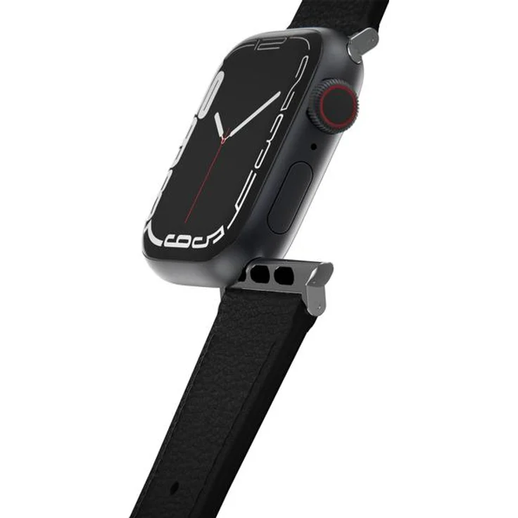 OtterBox Symmetry Cactus Leather Watch Band für Apple Watch 9/8/7 41mm (Veganes Leder), Uhrenarmband, Schwarz – Bild 1