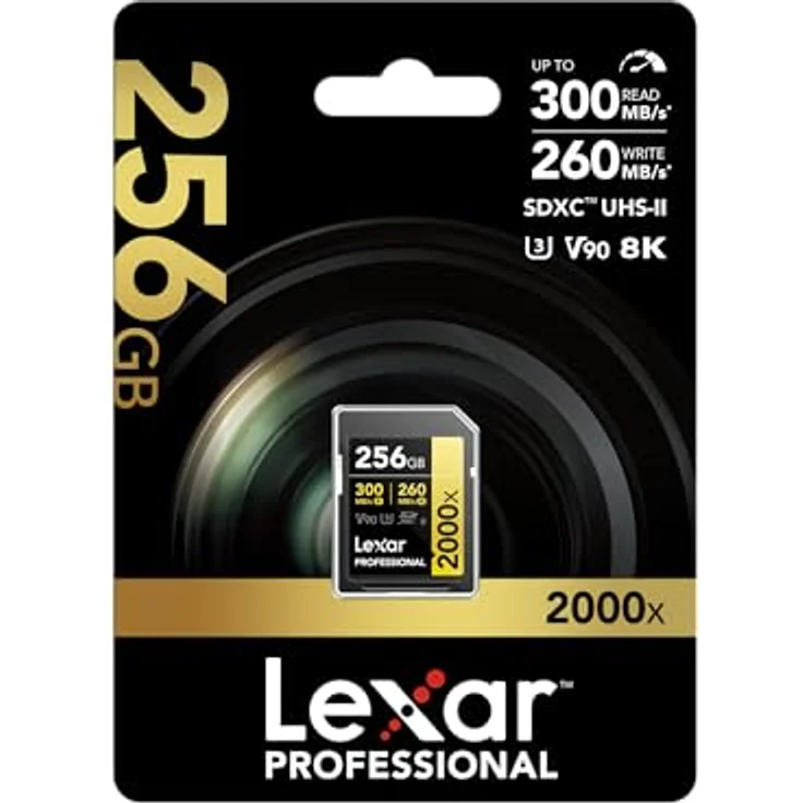 Lexar Professional Gold Series (SDXC, 256 GB, U3, UHS-II), Speicherkarte – Bild 4