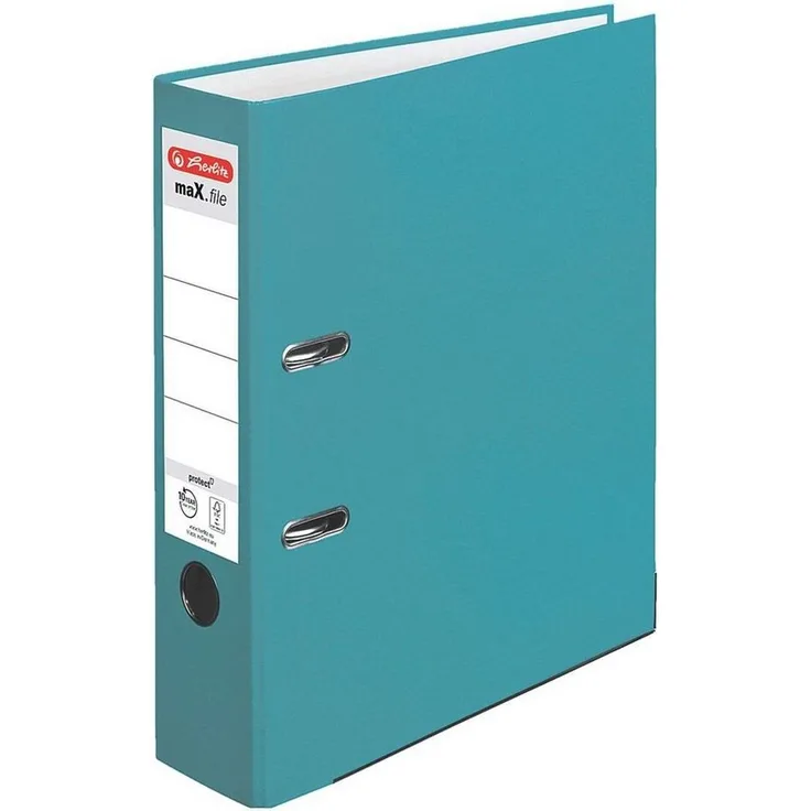 Herlitz Aktenordner maX.file protect, DIN A4, 8 cm Rückenbreite, blau