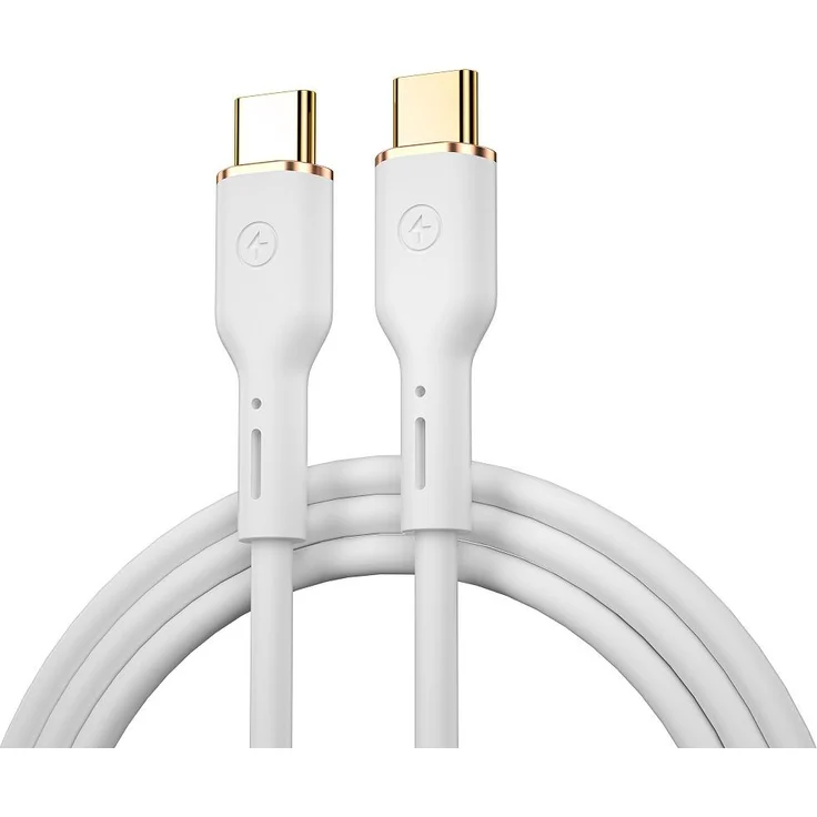 WIWU YQ02 USB-C - USB-C Ladekabel 100W, 1,2m, schnellladend, weiß, langlebig aus ABS und PC