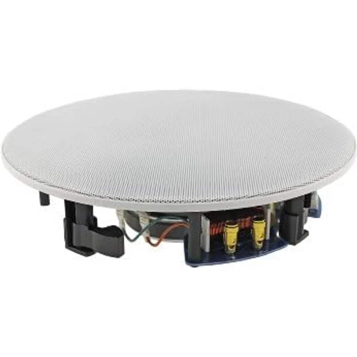 Einbaulautsprecher ''CTE-30W '', 2-Wege 80W, 8Ohm, 234x67mm, Rund, weiß – Bild 5