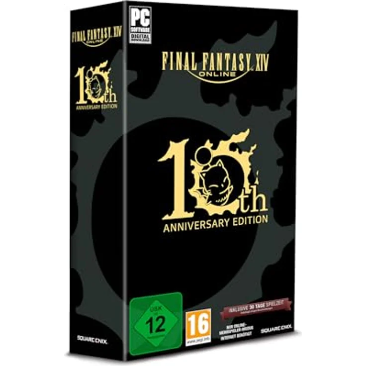 SQUARE ENIX Final Fantasy XIV Online: 10th Anniversary Edition (Code in a Box) (PC) - Zugang zu allen Erweiterungen, flexibles Klassensystem, neue Jobs und 90 Höchststufe, 50x Mogry-Kekse, 10th Anniversary Mauspad – Bild 2