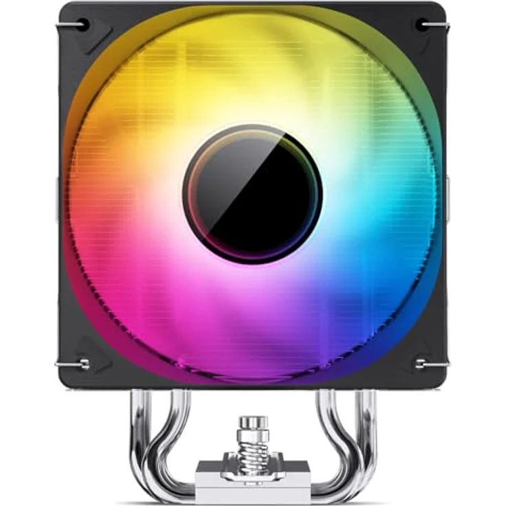 Jonsbo CR-1000 V2 PRO ARGB CPU-Kühler, 120mm - schwarz, leistungsstarker Turm-Kühler mit 6 Heatpipes, 1x PWM-Lüfter, 230 W TDP – Bild 5