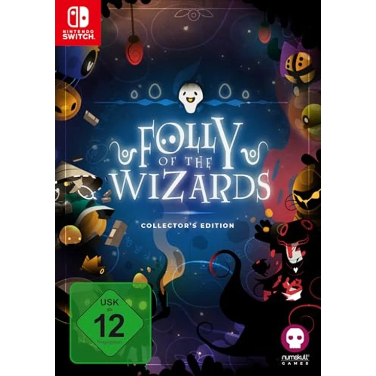 NUMSKULL GAMES Folly of the Wizards - Collectors Edition, 2D-Roguelike-Actionspiel für Nintendo Switch mit prozedural generierten Dungeons und einzigartigen Zaubern – Bild 1