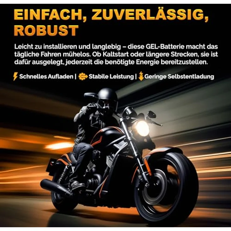 Electronicx YTX14L-BS GEL Motorradbatterie 14Ah 12V - wartungsfrei, auslaufsicher, rüttelfest – Bild 6