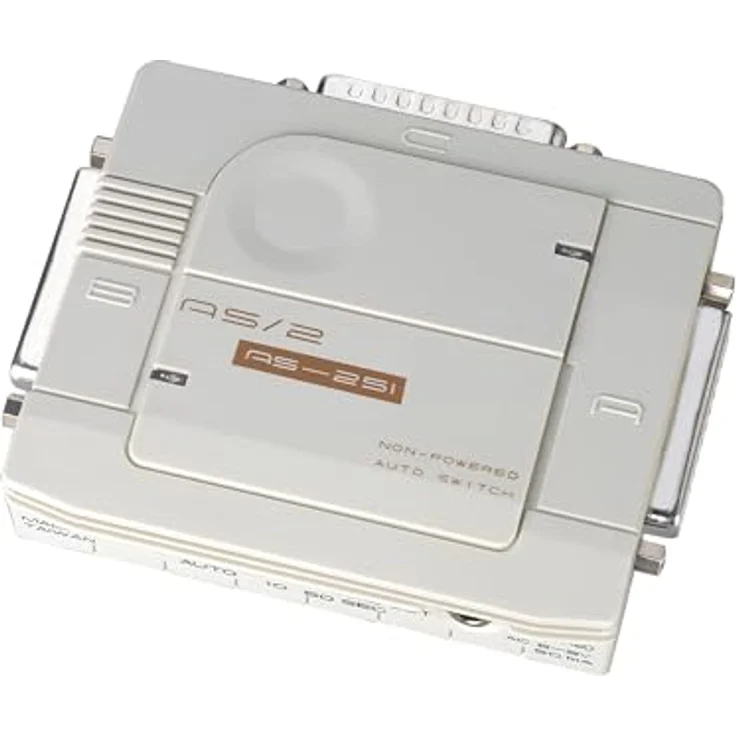 Aten AS251S, KVM Switch für 2 PCs mit seriellem Druckeranschluss, kompakt und ohne externe Stromversorgung – Bild 2