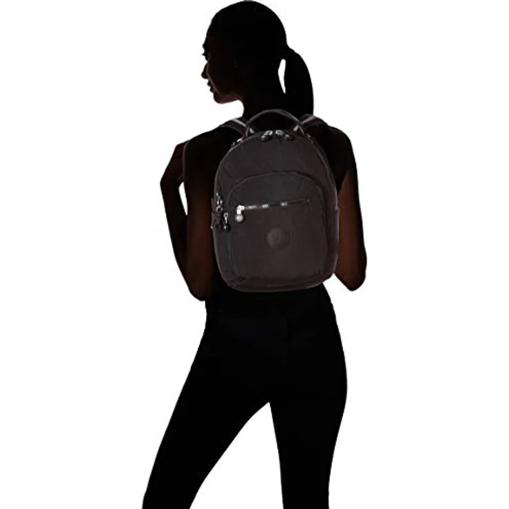 Kipling SEOUL S, Kleiner Rucksack mit Laptop-Schutz 13 Zoll, 35 cm, 14 L, 0.50 kg, Black Noir – Bild 4