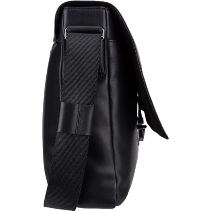 Joop! Cerratano Janis Messenger, 35 cm, schwarzes Leder, für Laptops bis 15 Zoll – Bild 3