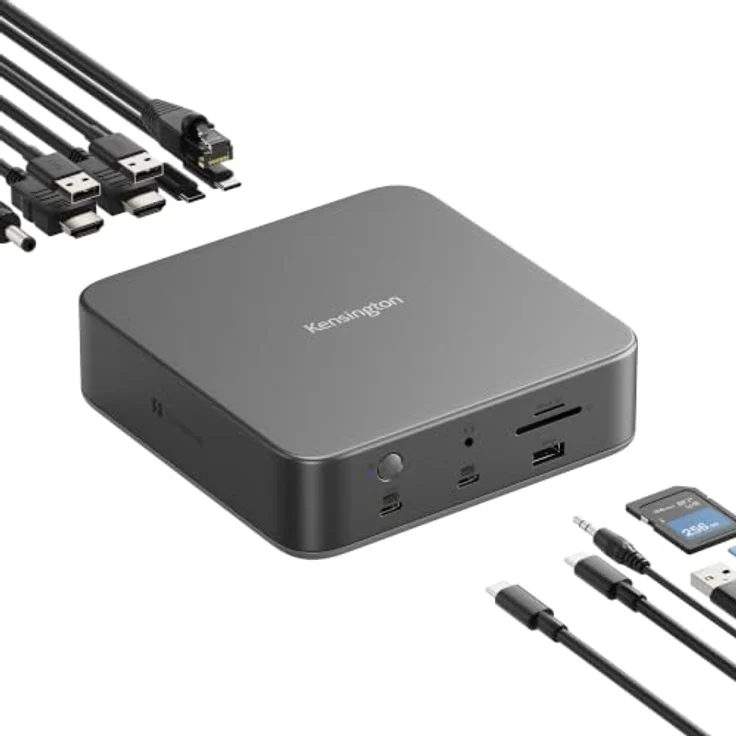Kensington SD5010T5 EQ Thunderbolt™ 5 Triple 4K Dockingstation, Unterstützung für drei 4K-Displays, 80 Gbit/s Datenübertragung, Dynamic Power Delivery bis 100 W – Bild 1