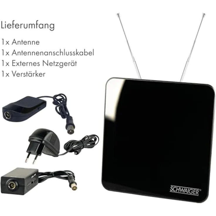 Schwaiger 720372 Innenantenne mit integrierten Standfüßen und LTE-Sperrfilter für DVB-T2 HD Empfang – Bild 9