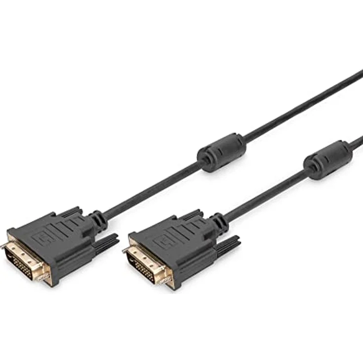 ASSMANN Monitor Anschlusskabel DVI 5m Dual Link 2Ferrit Kerne bulk 24+1 AWG28 max. 2560x1600 (AK-320101-050-S) – Bild 2