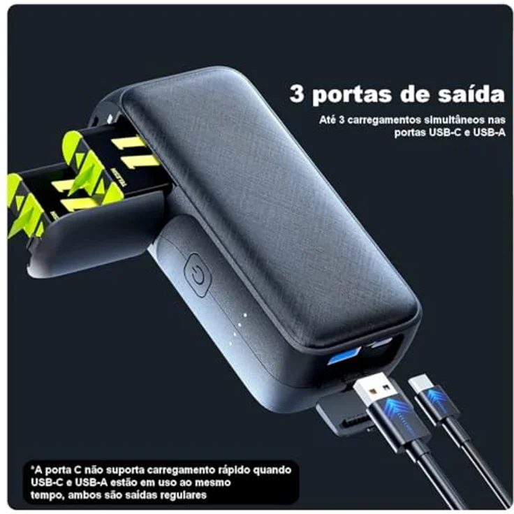 TELESIN Ladegerät + Power Bank für GoPro Hero 11/10/9 GP-PB-001 – Bild 5