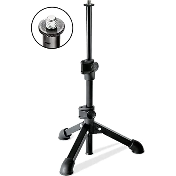 Konig & Meyer 23150-300-55 Tisch-Mikrofonstativ mit 3-8 Zoll Gewinde - Schwarz – Bild 3
