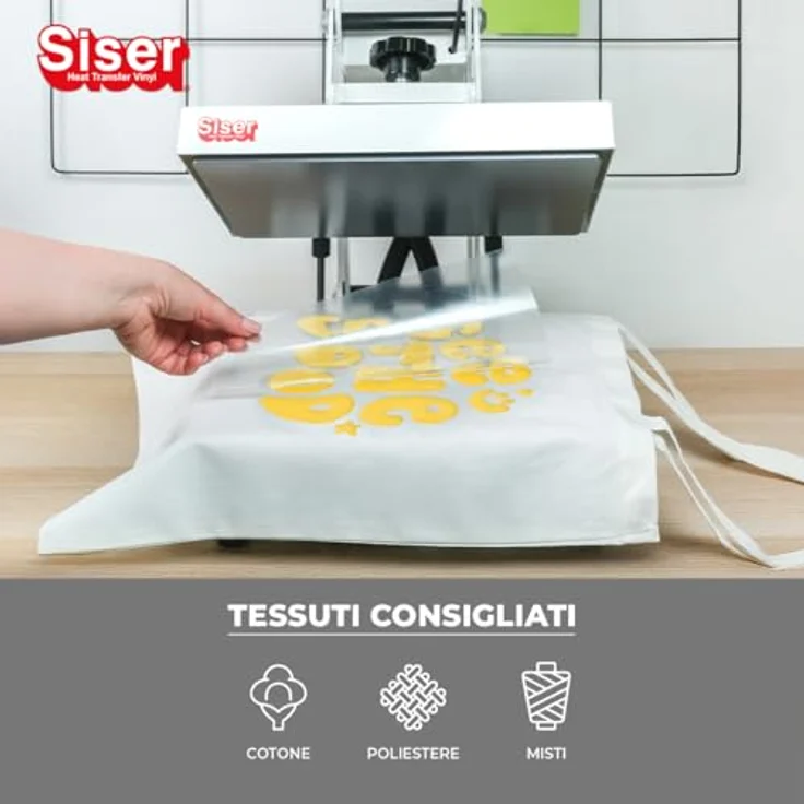 Siser Easy Puff Textiltransferfolie, 3D-Effekt bei Hitze, Schnittbreite 30 cm, Gelb – Bild 4