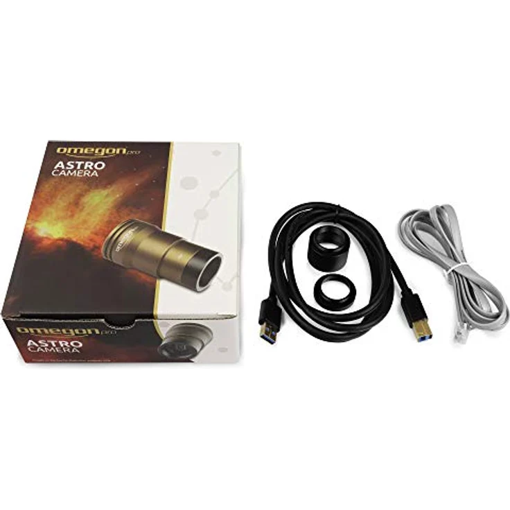 Omegon Velox 678 M Mono, High-Speed Astrokamera für professionelle Planeten-, Mond- und Sonnenfotografie mit USB 3.0 Anschluss – Bild 3