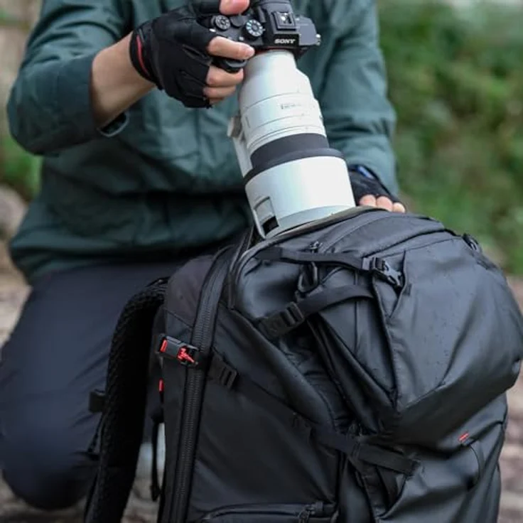 Pgytech OnePro Focux 35L, Fotorucksack mit anpassbaren Fächern und ergonomischem Tragesystem, Grün – Bild 8