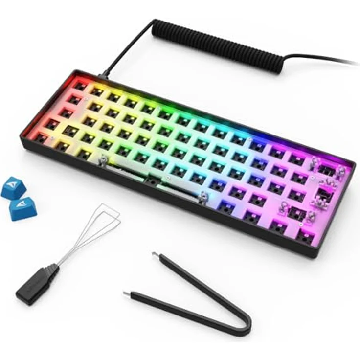 Sharkoon SKILLER SGK50 S4 Gen2 Barebone, 60% RGB-Tastatur, anpassbar ohne Schalter und Tastenkappen – Bild 8