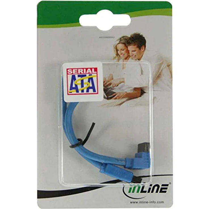 Kabel 27703F - Serial ATA 150/300/600 - Serial ATA, 7-polig - Serial ATA, 7-polig - 30 cm - gerundet - Blau – Bild 2