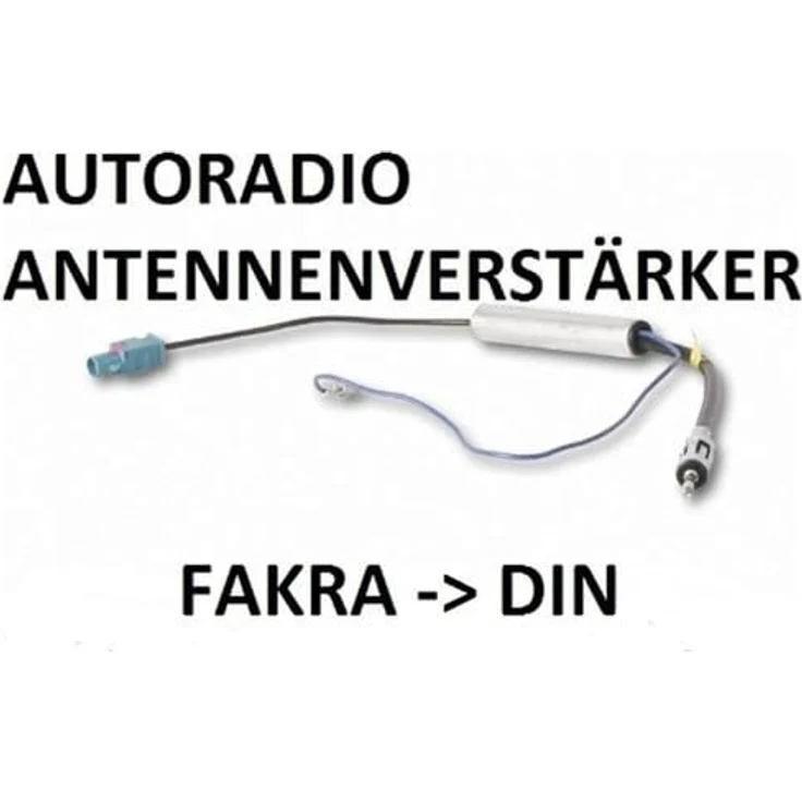 Hama Antennen-Adapter Audi/Citroën/Seat/Skoda/VW Phantom, Fakra/Z-Buchse auf DIN-Stecker – Bild 2