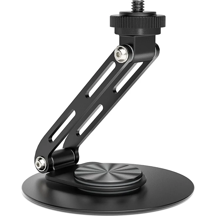 ETOE Dolphin Projektor-Stativ, 360° drehbar, leichtes Aluminium mit rutschfester Basis, schwarz
