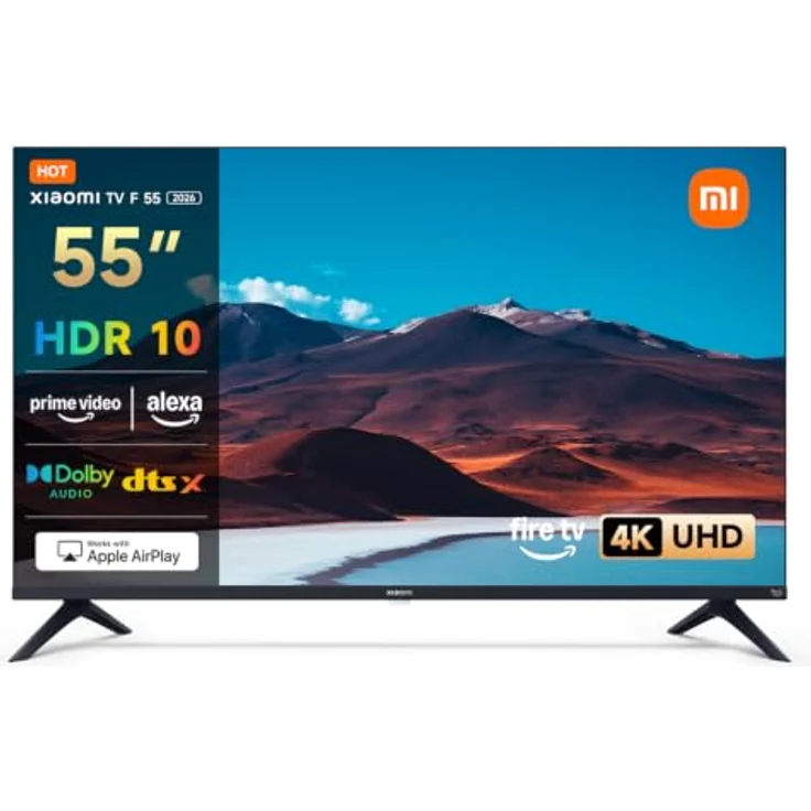 Xiaomi TV F 55 (140 cm) 4K UHD Smart TV mit Fire OS8, Triple Tuner, HDR10, 60Hz und 120Hz Game Boost, Sprachsteuerung – Bild 1