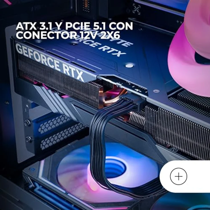 MARS GAMING MPB1000PSI, Vollmodulares ATX-Netzteil 1000W, 80Plus Gold 90%, 10 Jahre Garantie, 140mm SI-Lüfter, ATX 3.1 und PCIe 5.1, Schwarz – Bild 4
