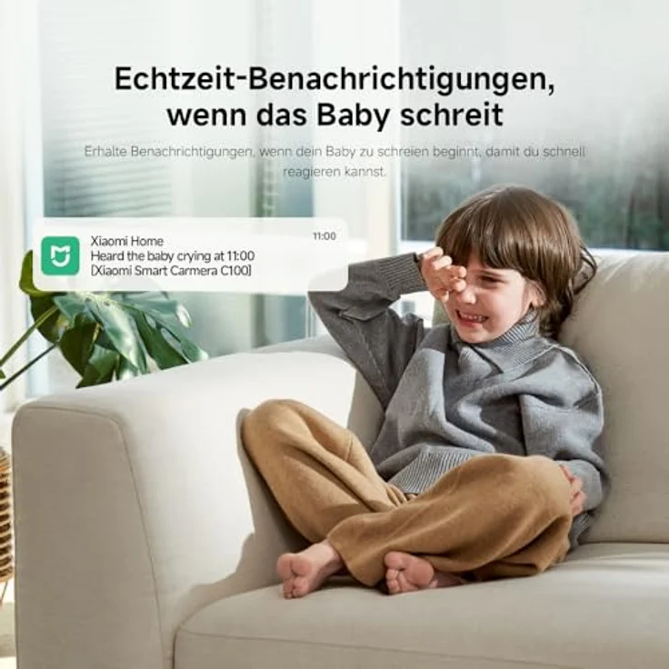 Xiaomi Smart-Kamera C100 2K EU BHR07OGL, Netzwerkkamera mit 3-Megapixel Auflösung, WLAN, Nachtsicht und Zwei-Wege-Audio, Weiss – Bild 7