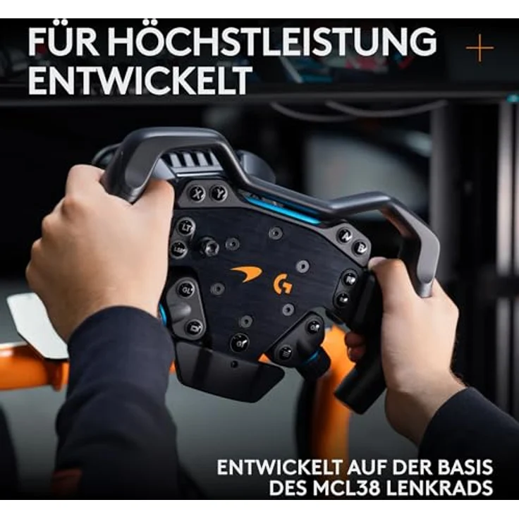 LOGITECH G RS Formula Wheel McLaren Racing Edition, Ergonomisches Lenkrad mit Direct Drive Feedback für PC, PS5 und Xbox – Bild 3