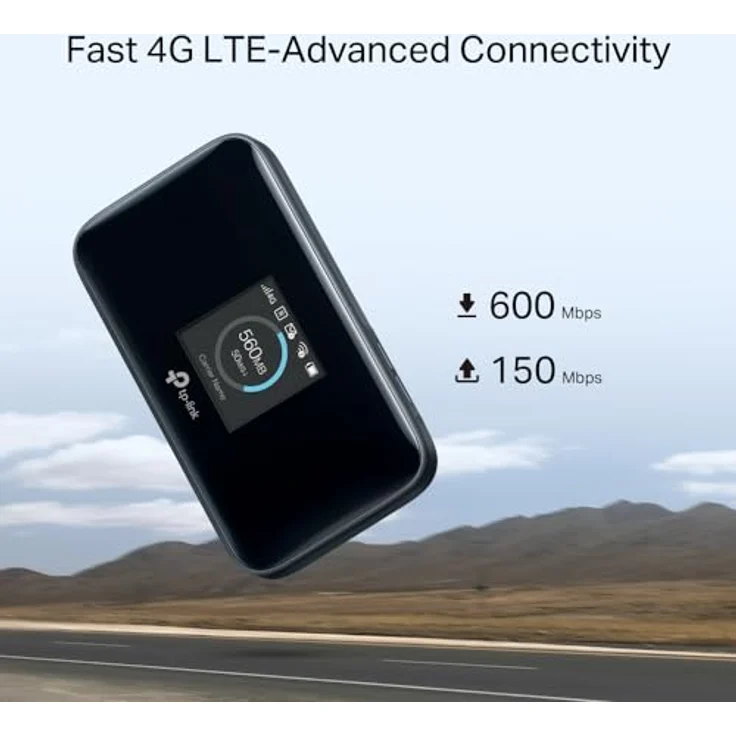 TP-LINK M7750 mobiler WLAN Router, tragbar, Schwarz, TFT-Display 1,44", Unterstützung für Wi-Fi 4 und Wi-Fi 5 – Bild 4