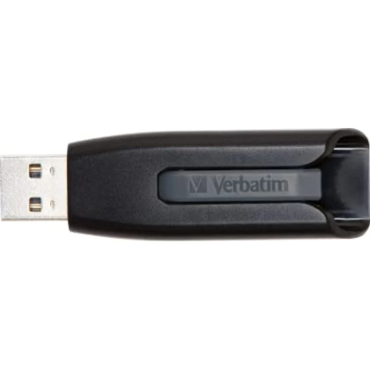 Verbatim Store 'n' Go V3 USB-Stick 256 GB, Stick mit USB 3.0 und SuperSpeed Schnittstelle, Schiebemechanismus - schwarz – Bild 2