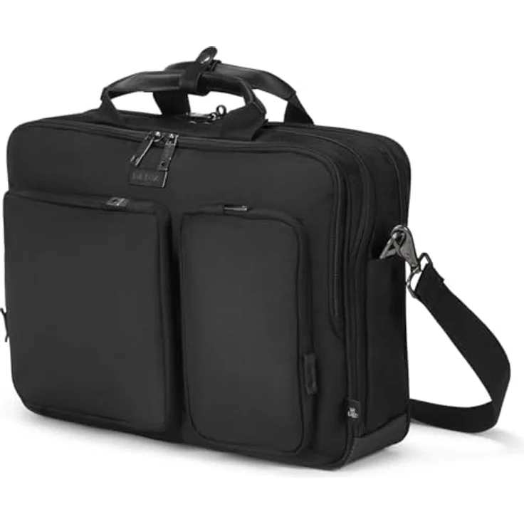 Dicota Sacoche Top Traveller SEVEN, Notebooktasche für Laptops bis 14 Zoll, 100% recyceltes PET, Schwarz – Bild 1