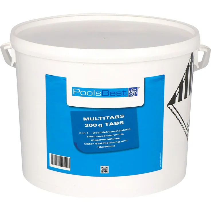 10 kg - PoolsBest® Chlor Multitabs 5 in 1 zur Desinfektion, 200 g Tabs
