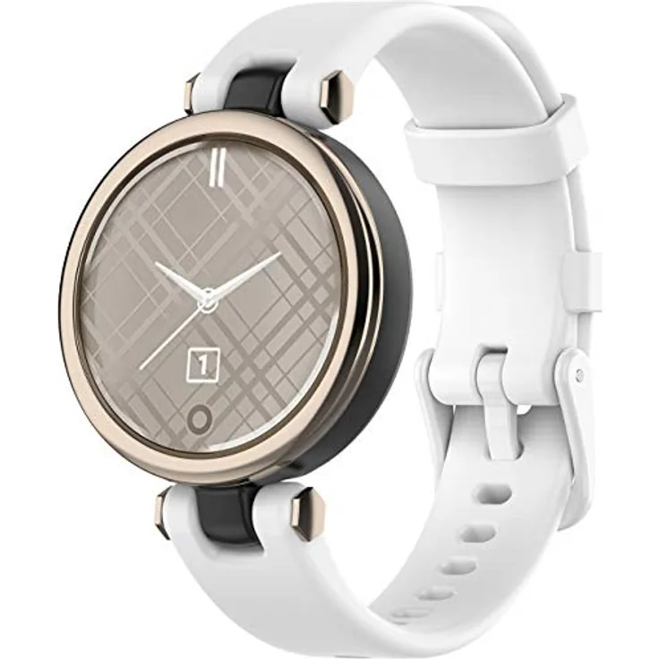 Shieranlee Armband für Garmin Lily, Silikon-Ersatzarmband in Schwarz, flexibel und wasserdicht, verstellbar von 16 bis 24 cm