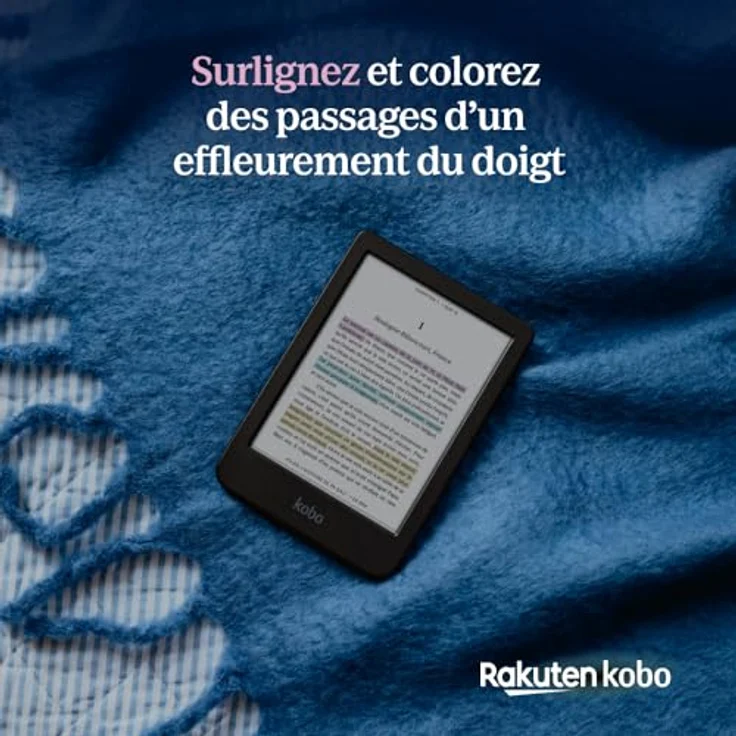 Kobo Clara Colour | Colour eReader | 6" Glare-Free Colour E Ink Kaleido™ 3 Display | Dark Mode Option | Wasserdicht | Audiobooks | 16GB Speicher | Schwarz – Bild 3