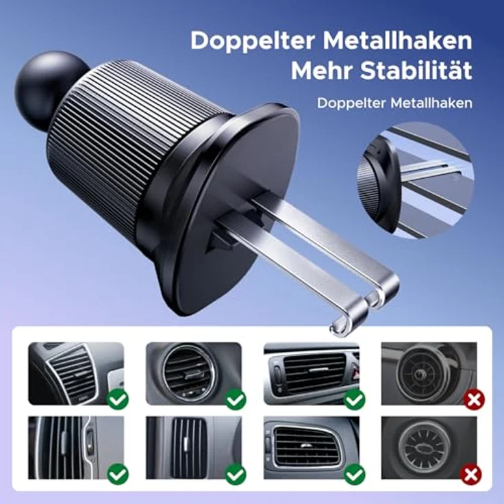 UGREEN Handyhalterung Auto MagSafe, 20x N52 Magnet, drehbar, kompatibel mit iPhone 16/15/14/13/12 Pro Max Plus Mini und allen Smartphones – Bild 5