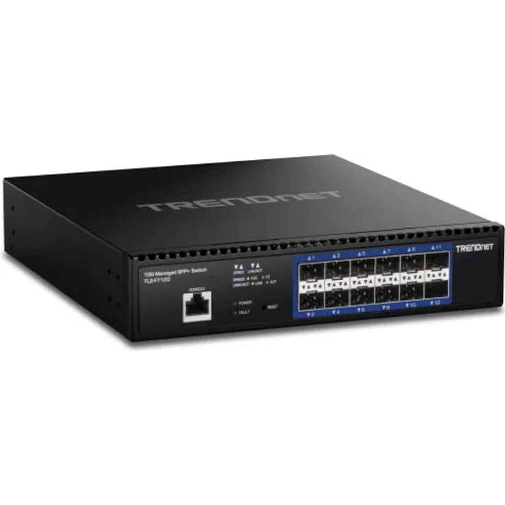 TRENDnet 12-Port 10G Layer 2 Managed SFP+ Switch, W128308210 (SFP+ Switch)