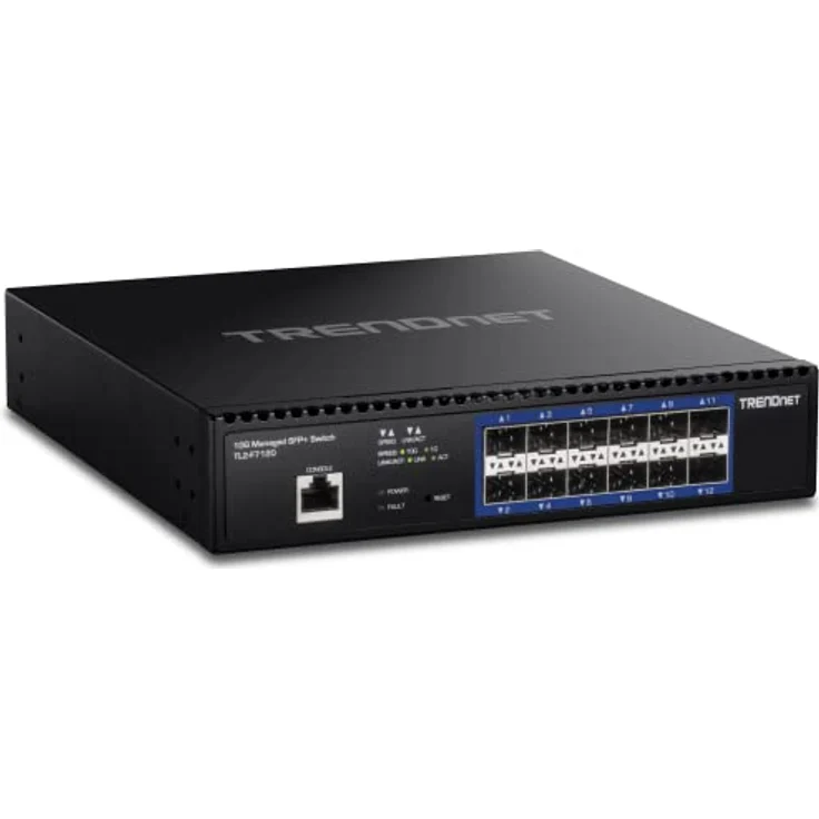 TRENDnet 12-Port 10G Layer 2 Managed SFP+ Switch, W128308210 (SFP+ Switch) – Bild 1