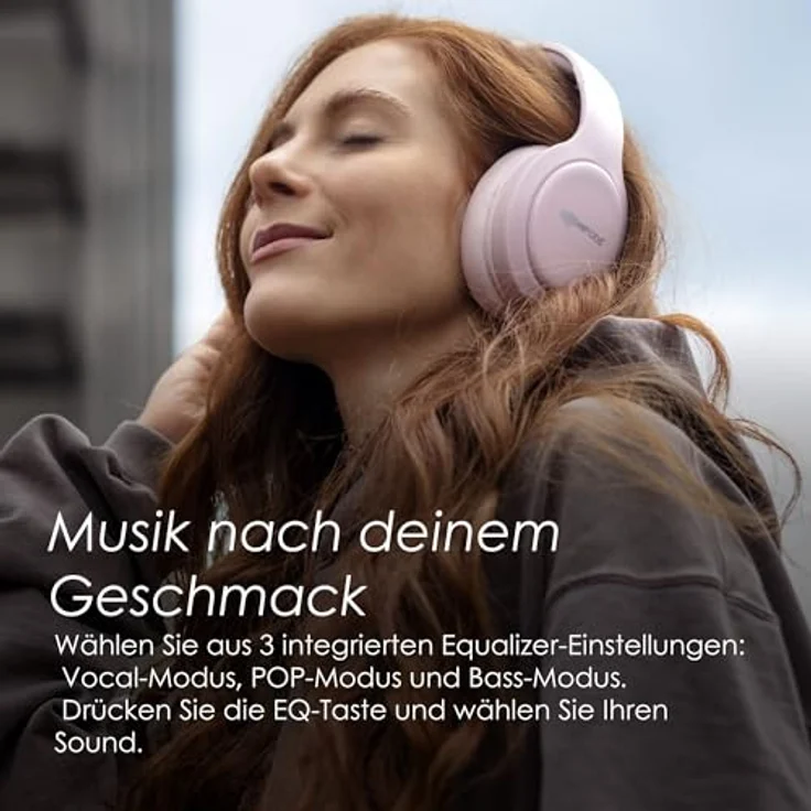 Boompods Headpods Pro2, Kabellose Kopfhörer mit 50 h Akkulaufzeit, drei EQ-Einstellungen und Bluetooth 5.3, Schwarz – Bild 3