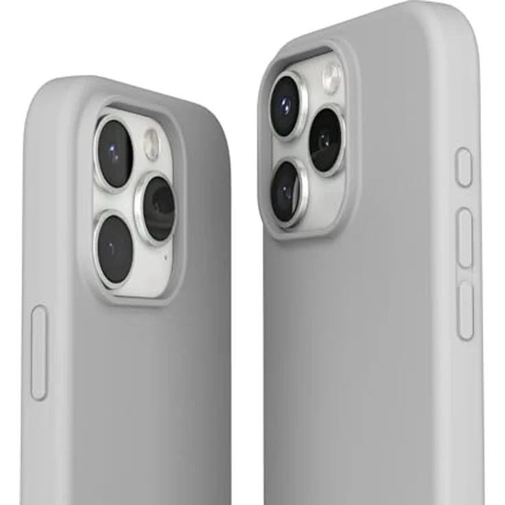 Vonmählen Soft Silicone Case Cover für Apple iPhone 16 Pro, Hellgrau, versandkostenfrei – Bild 5