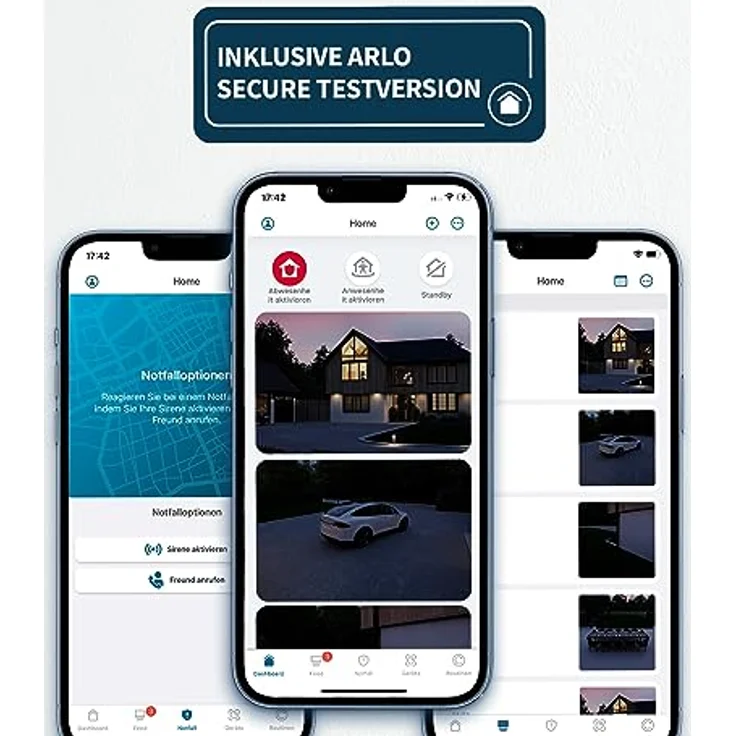 Arlo Pro 5 WLAN Überwachungskamera aussen, 2K UHD, 3er Set Weiß, Verbesserte Farbnachtsicht, 160° Blickwinkel, 2-Wege Audio, mit 30-tägigem Secure Plan Testzeitraum – Bild 2